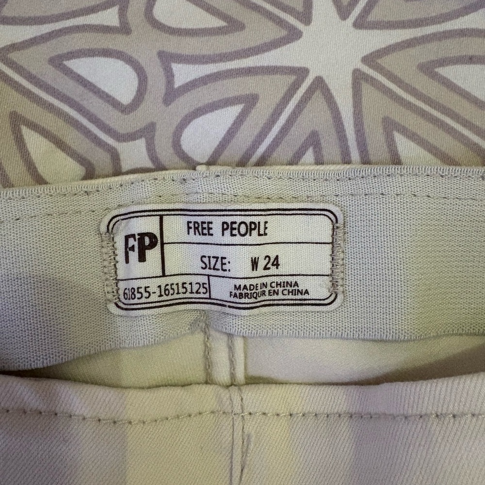 Free People Cream Pants - Picture 3 of 3